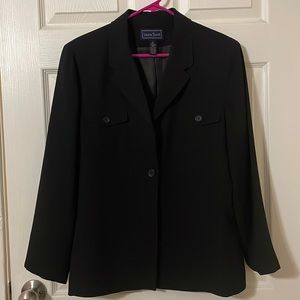 Gently Worn, Womens Size 14, Laura Scott Black Suit Jacket